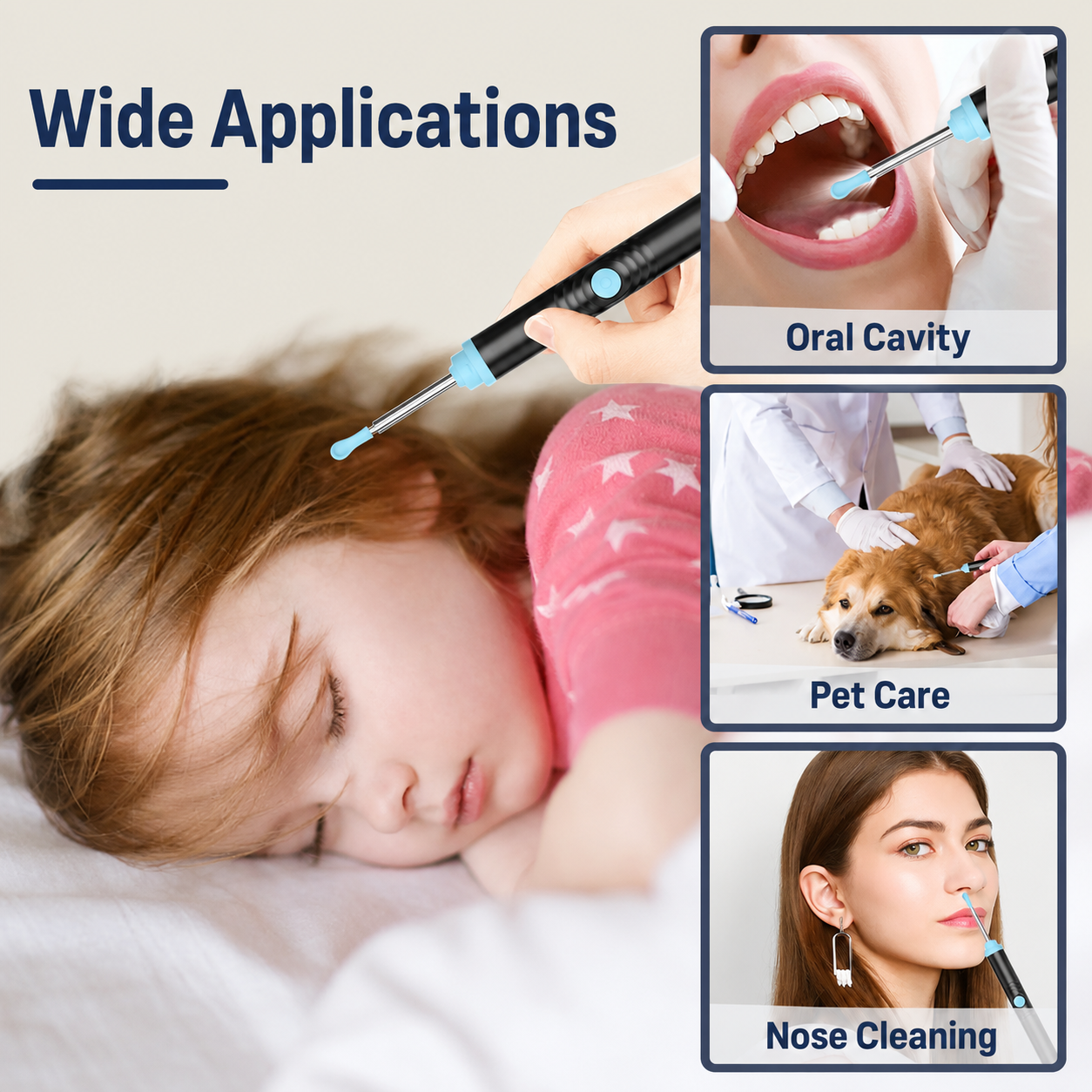 👂 Smart Visual Ear Cleaner with HD Camera 📷 | WiFi Ear Wax Removal Tool with LED Light & Waterproof Design