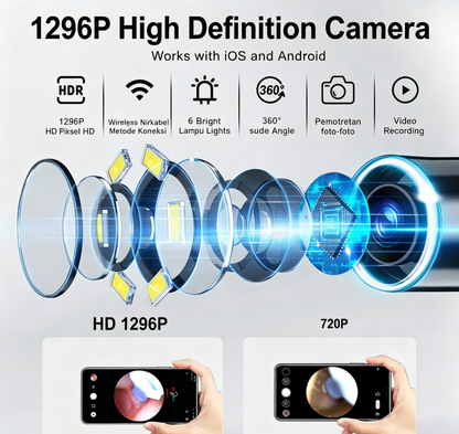 👂 Smart Visual Ear Cleaner with HD Camera 📷 | WiFi Ear Wax Removal Tool with LED Light & Waterproof Design