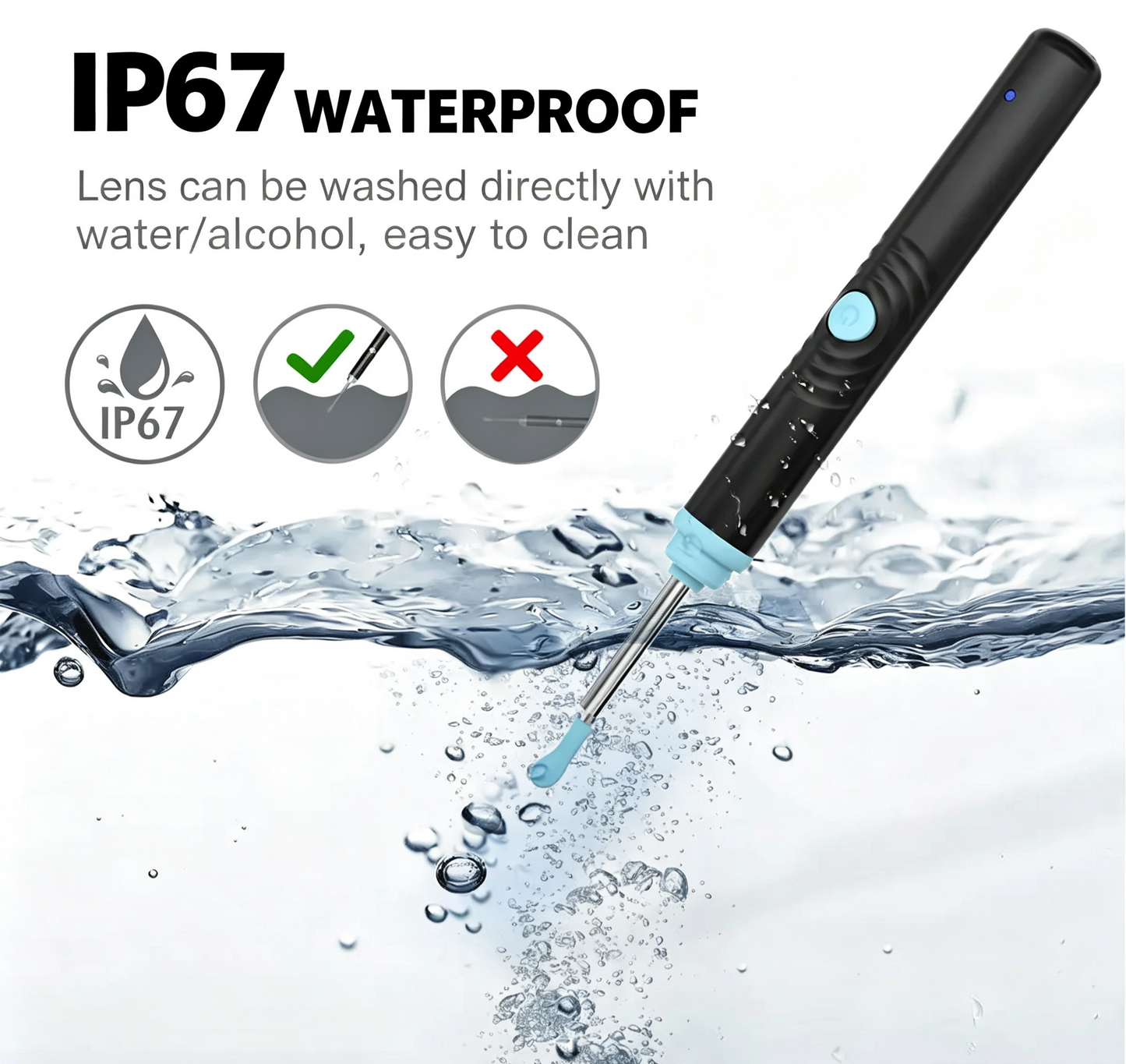 👂 Smart Visual Ear Cleaner with HD Camera 📷 | WiFi Ear Wax Removal Tool with LED Light & Waterproof Design
