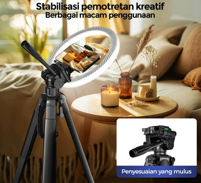 📸 Professional DSLR Camera Tripod Kit 🎥 | Portable Travel Stand with Phone Holder, Bluetooth Remote & Carry Bag