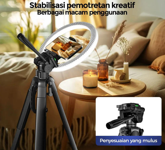 📸 Professional DSLR Camera Tripod Kit 🎥 | Portable Travel Stand with Phone Holder, Bluetooth Remote & Carry Bag