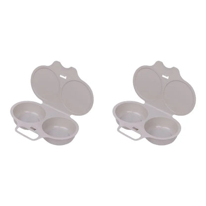 Buy 1 get 1 free --Easy-To-Clean Microwave Omelette Maker, Multifunctional Egg Poacher, Poached Eggs, Poached Egg Cooker, Non-Stick, 2-Cup Round Omelette Maker, Quick Prep, Healthy Cooking Gadget for Kitchens and Restaurants