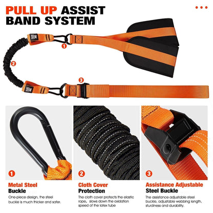 💪 Heavy-duty Pull Up Workout Band | Adjustable Workout & Strength Training Band