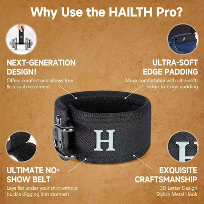 ✨ Invisible No-Buckle Belt | Elastic Stretch Belt for Men & Women – 2 Pack