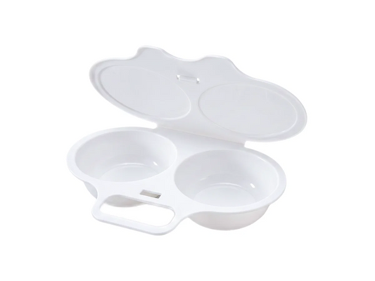 Buy 1 get 1 free --Easy-To-Clean Microwave Omelette Maker, Multifunctional Egg Poacher, Poached Eggs, Poached Egg Cooker, Non-Stick, 2-Cup Round Omelette Maker, Quick Prep, Healthy Cooking Gadget for Kitchens and Restaurants